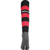 MEIAS UHLSPORT TEAM PRO ESSENTIAL STRIPE (preto/vermelho)