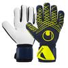 LUVAS UHLSPORT PREDICTION SUPERSOFT HN jnr (azul-marinho/branco/amarelo fluorescente)