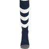 MEIAS UHLSPORT TEAM PRO ESSENTIAL STRIPE (azul marinho/branco)