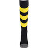 MEIAS UHLSPORT TEAM PRO ESSENTIAL STRIPE (preto/amarelo)