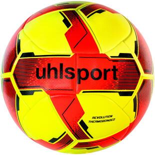 BOLA DE FUTEBOL UHLSPORT REVOLUTION THERMOBONDED (amarelo flou/laranja flou/preto)