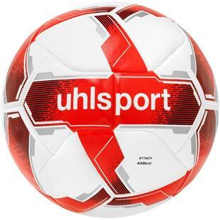 BOLA FUTEBOL UHLSPORT ATTACK ADDGLUE - TAM.5 (branco/vermelho/prata)