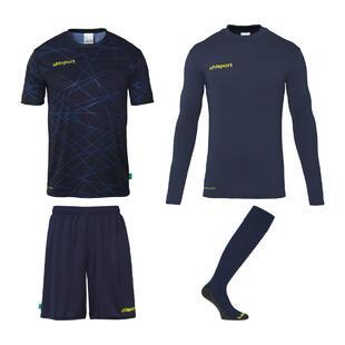 KIT UHLSPORT PREDICTION GOALKEEPER BUNDLE (azul/escuro)