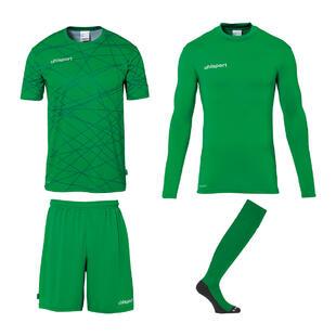 KIT UHLSPORT PREDICTION GOALKEEPER BUNDLE (verde)